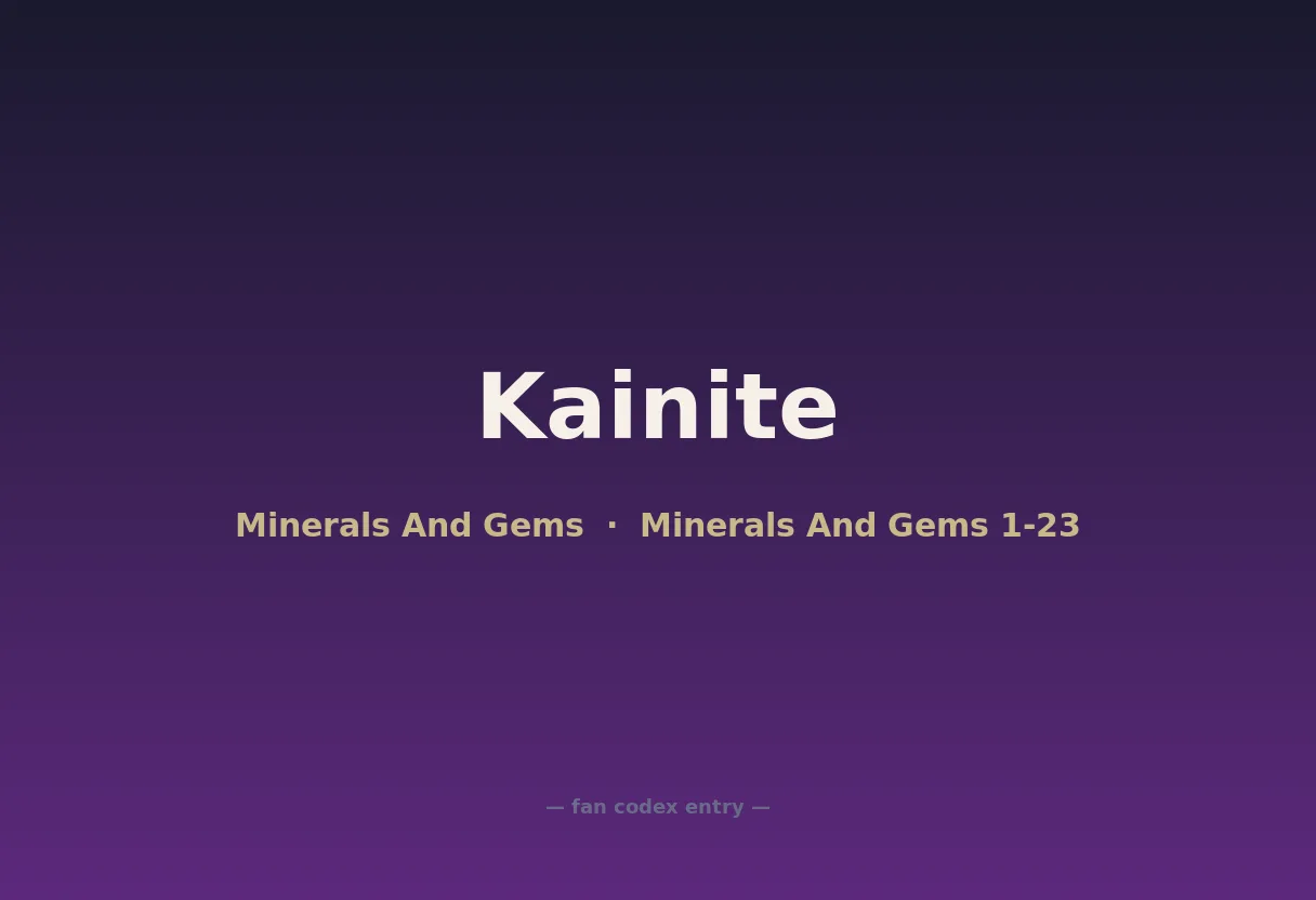 Kainite