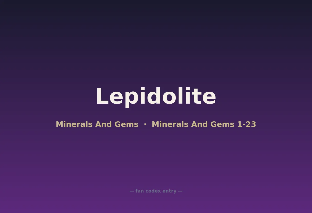 Lepidolite