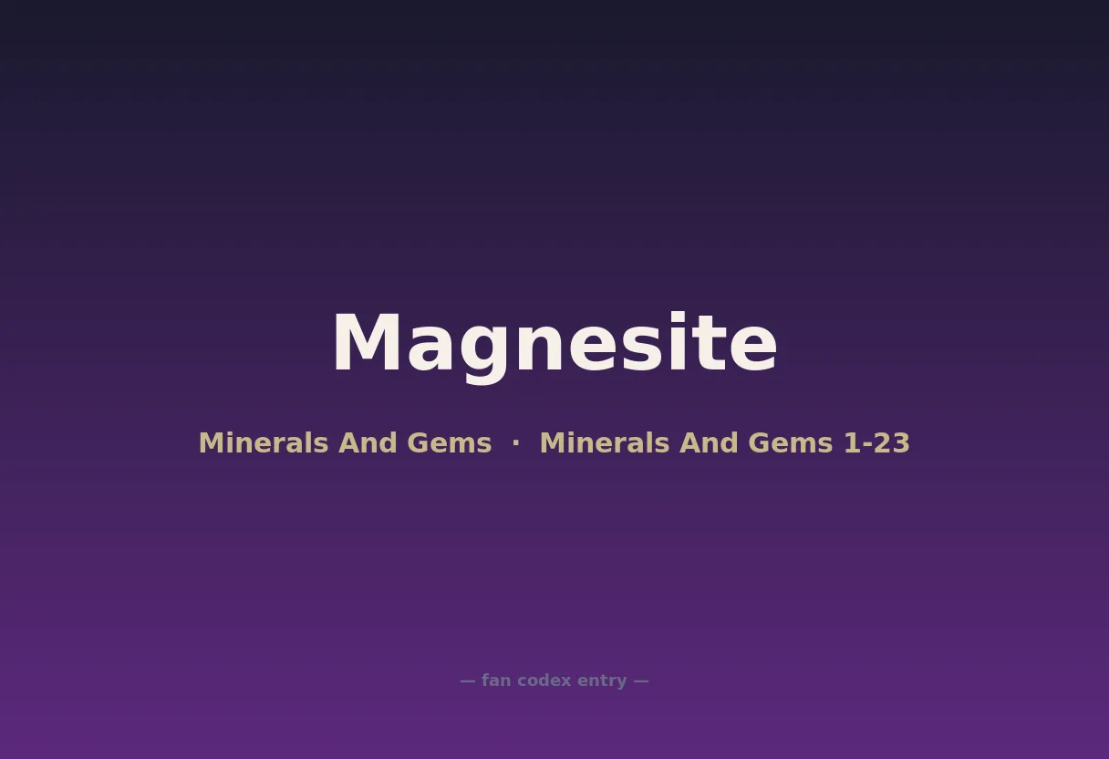 Magnesite