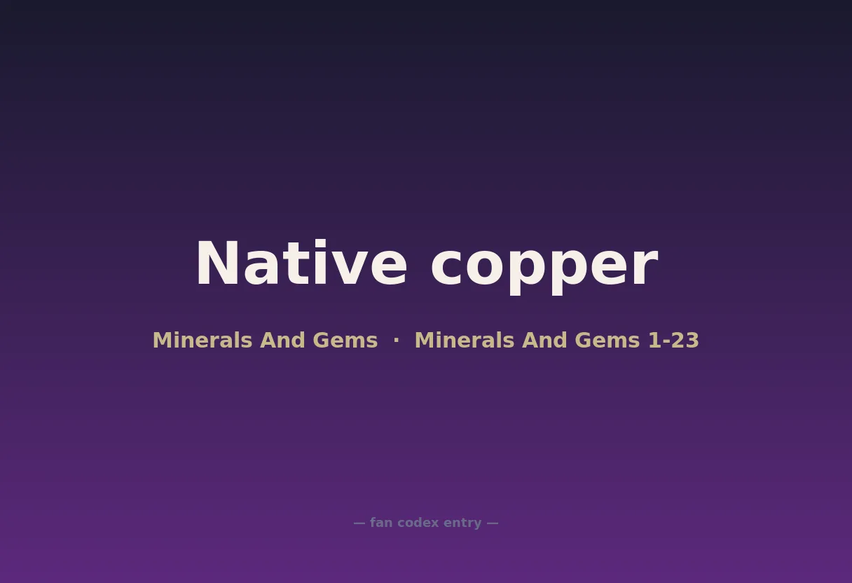 Native copper