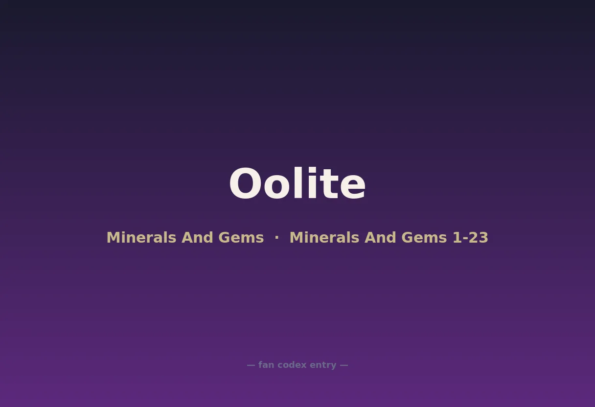 Oolite