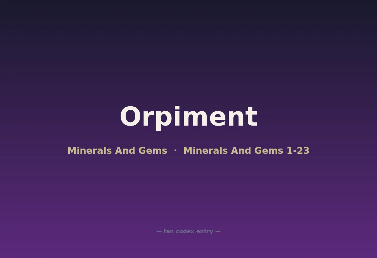 Orpiment